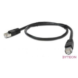 Gembird RJ45 CAT6 FTP M,M adatkábel 0.25m fekete