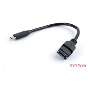 Gembird USB-C - USB 3.0 A M,F adapter 0.2m fekete OTG