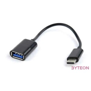 Gembird USB C - USB 2.0 A M,F adapter 0.2m fekete