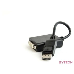 Gembird DisplayPort 1.2 - DVI-D M,F adapter 0.1m fekete