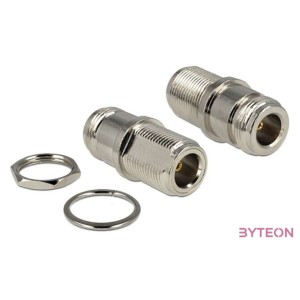 Delock N M,F adapter beépíthető nikkel