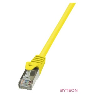 LogiLink RJ45 CAT5e F,UTP M,M adatkábel 3m AWG26 sárga
