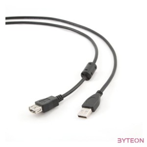 Gembird USB A M,F adatkábel hosszabbító 1.8m fekete