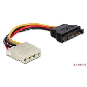 Gembird SATA Power - Molex Power 4pin M,F tápkábel 0.15m