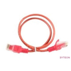 Gembird RJ45 CAT5e UTP M,M adatkábel 0.25m piros