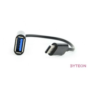 Gembird USB C - USB 2.0 A M,F adapter 0.2m fekete