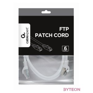 Gembird RJ45 CAT6 FTP M,M adatkábel 1m fehér