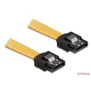 Delock SATA F,F adatkábel 0.2m sárga