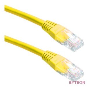 Gembird RJ45 CAT5e UTP M,M adatkábel 2m sárga