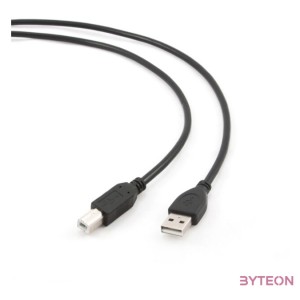 Gembird USB A - USB B M,M adatkábel 1m fekete