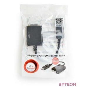 Gembird DisplayPort 1.2 - DVI-D M,F adapter 0.1m fekete