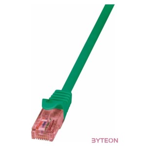 LogiLink RJ45 CAT6 UTP M,M adatkábel 0.25m AWG24 zöld