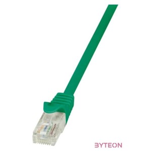 LogiLink RJ45 CAT5e UTP M,M adatkábel 0.25m zöld