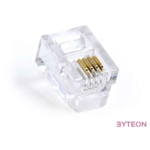 Gembird RJ25 csatlakozó dugó 6P4C 100db