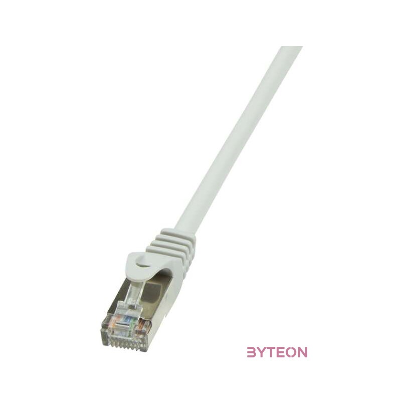 LogiLink RJ45 CAT5e F,UTP M,M adatkábel 0.25m AWG26 szürke
