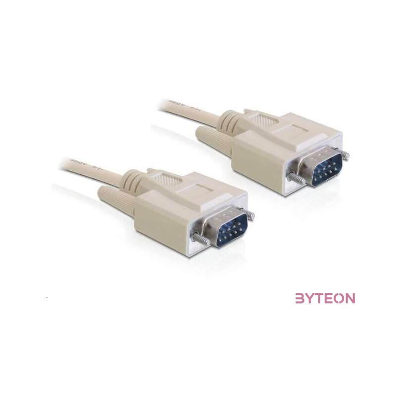 Delock Serial RS-232 M,M adatkábel 10m fehér