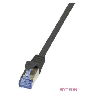 LogiLink RJ45 CAT6A S,FTP M,M adatkábel 1m AWG26 fekete