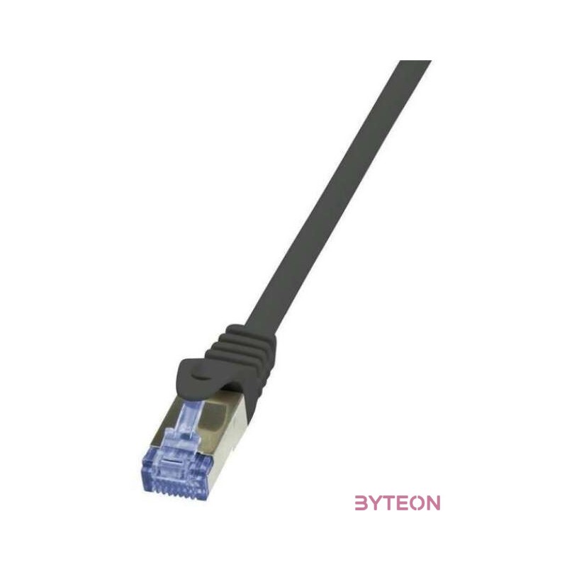 LogiLink RJ45 CAT6A S,FTP M,M adatkábel 1m AWG26 fekete