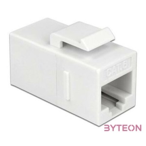 Delock RJ45 CAT6 UTP F,F keystone modul fehér