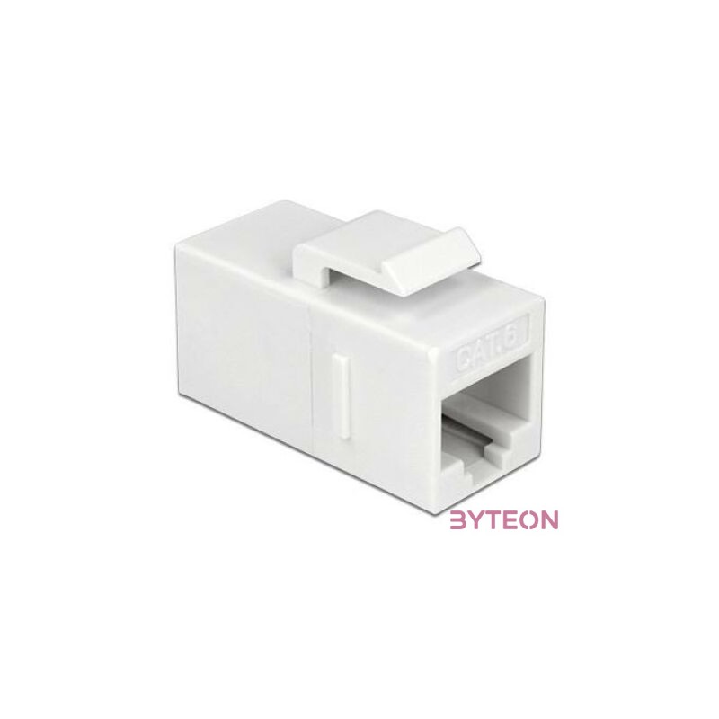 Delock RJ45 CAT6 UTP F,F keystone modul fehér