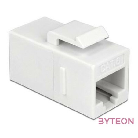 Delock RJ45 CAT6 UTP F,F keystone modul fehér