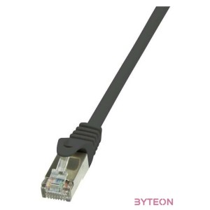 LogiLink RJ45 CAT6 F,UTP M,M adatkábel 5m AWG26 fekete