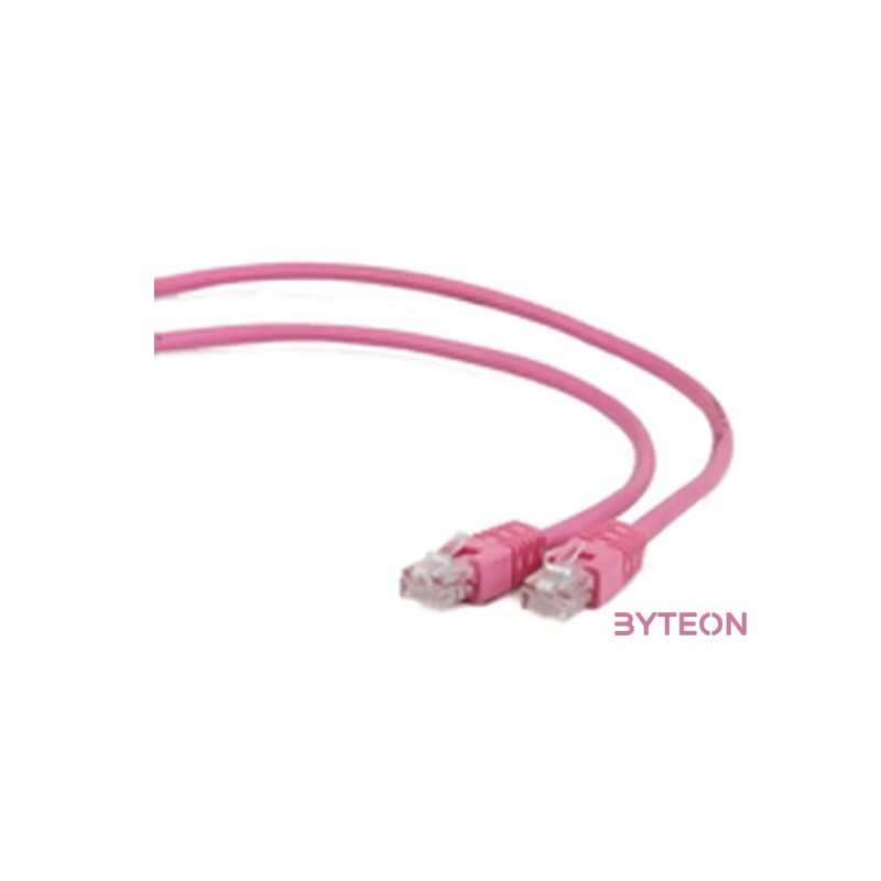 Gembird RJ45 CAT5e UTP M,M adatkábel 3m rózsaszín