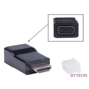 Gembird HDMI - VGA M,F adapter fekete