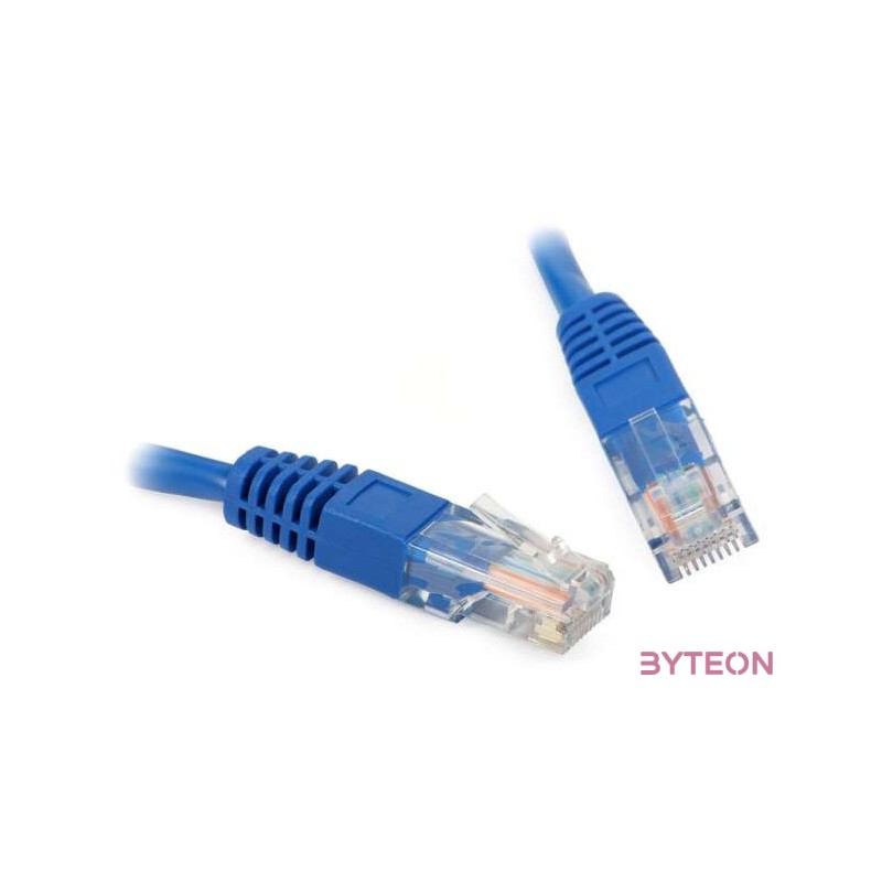 Gembird RJ45 CAT5e UTP M,M adatkábel 0.5m kék