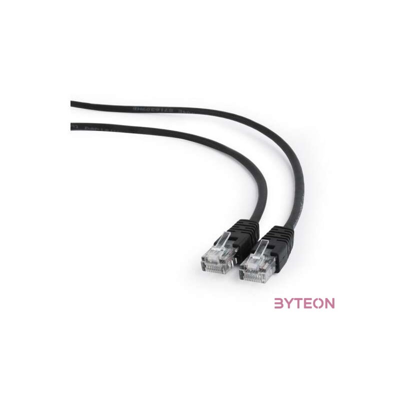 Gembird RJ45 CAT5e UTP M,M adatkábel 5m fekete