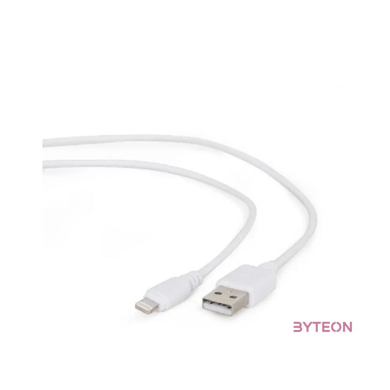 Gembird USB 2.0 A - Lightning M,M adatkábel 1m fehér