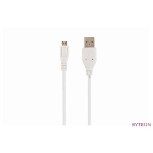 Gembird USB A - USB micro B M,M adatkábel 1m fehér