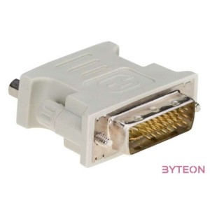 Akyga AK-AD-12 DVI-I - VGA M,F adapter fehér