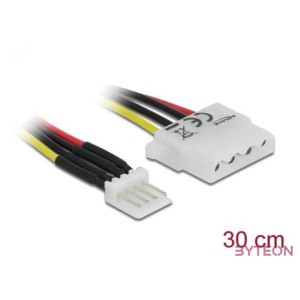 Delock Floppy Power - Molex Power 4pin M,F tápkábel 0.3m