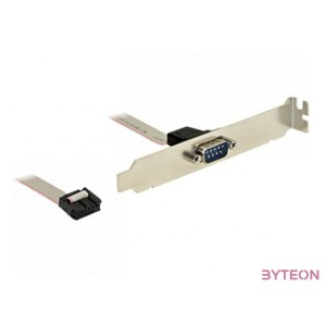 Delock Serial pinheader  - Serial RS-232 F,M hátlapi kivezetés 0.25m