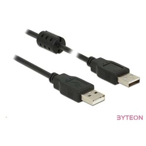 Delock USB 2.0 A M,M adatkábel 3m fekete