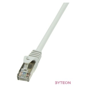 LogiLink RJ45 CAT5e F,UTP M,M adatkábel 0.25m AWG26 szürke