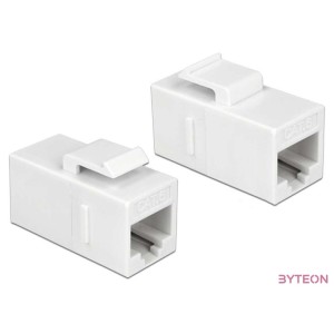 Delock RJ45 CAT6 UTP F,F keystone modul fehér