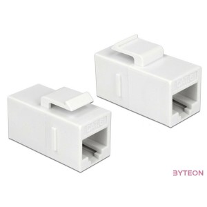 Delock RJ45 CAT6 UTP F,F keystone modul fehér