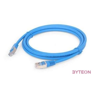 Gembird RJ45 CAT6A FTP M,M adatkábel 0.5m kék LSZH
