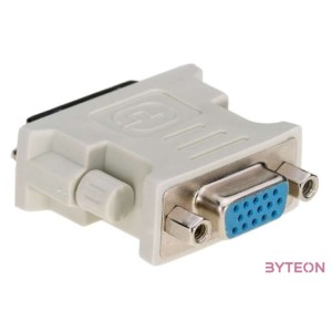 Akyga AK-AD-12 DVI-I - VGA M,F adapter fehér