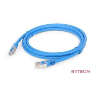 Gembird RJ45 CAT6A FTP M,M adatkábel 0.5m kék LSZH