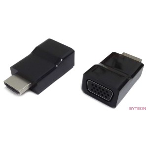 Gembird HDMI - VGA M,F adapter fekete