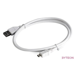 Gembird USB A - USB micro B M,M adatkábel 1m fehér