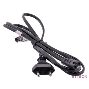 Gembird 230V villásdugó CEE 7,7 - C7 M,F tápkábel 1.8m fekete