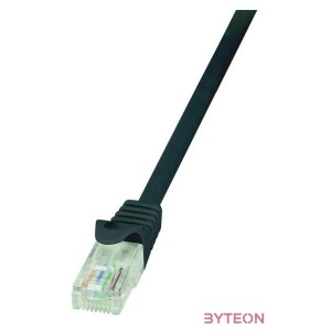 LogiLink RJ45 CAT5e UTP M,M adatkábel 1.5m fekete