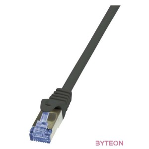 LogiLink RJ45 CAT6A S,FTP M,M adatkábel 1m AWG26 fekete