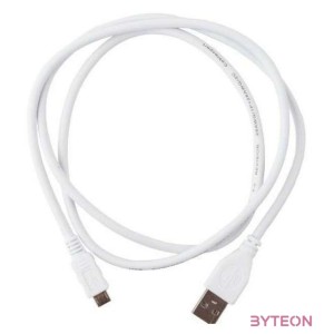 Gembird USB A - USB micro B M,M adatkábel 1m fehér