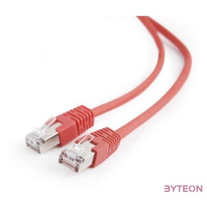 Gembird RJ45 CAT5e FTP M,F adatkábel 1m piros