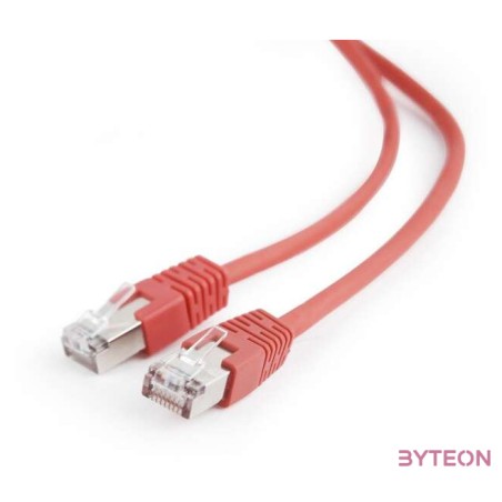 Gembird RJ45 CAT5e FTP M,F adatkábel 1m piros